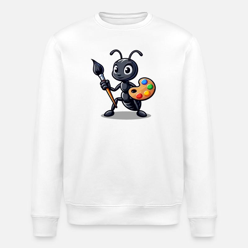 Fourmi artisane : l’illustrateur d’insectes - Sweat bio ROLLER Stanley/Stella Unisexe - blanc