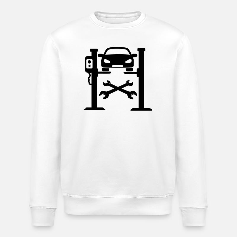 Logo du garage automobile - Sweat bio ROLLER Stanley/Stella Unisexe - blanc