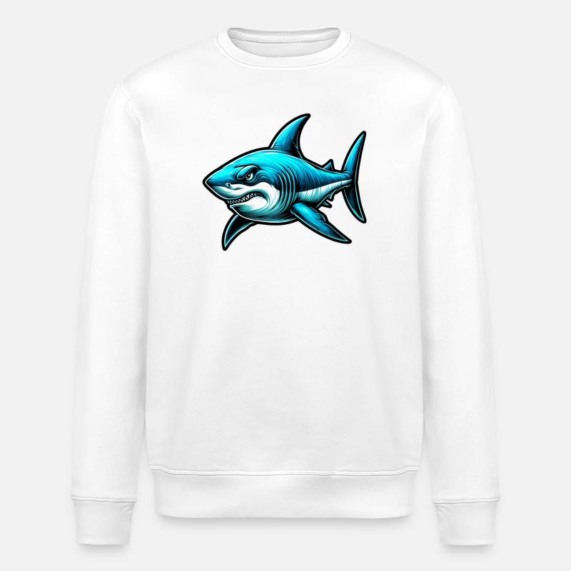 Requin - Sweat bio ROLLER Stanley/Stella Unisexe - blanc
