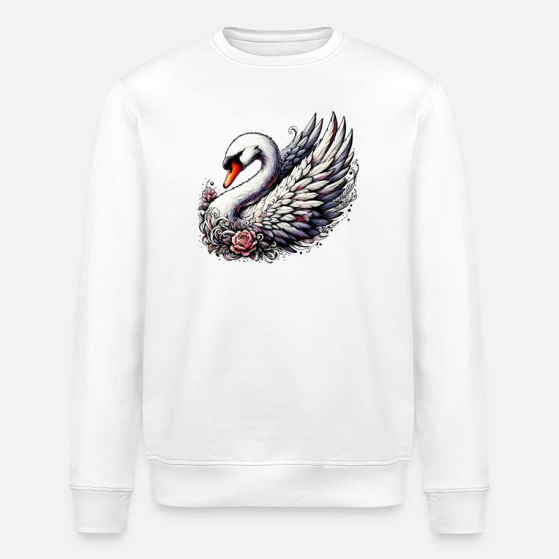 Schwan - Stanley/Stella Unisex Bio-Sweatshirt ROLLER - Weiß