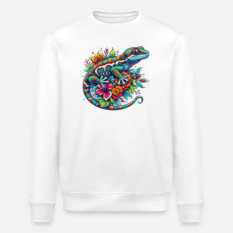 Gecko - Sweat bio ROLLER Stanley/Stella Unisexe - blanc