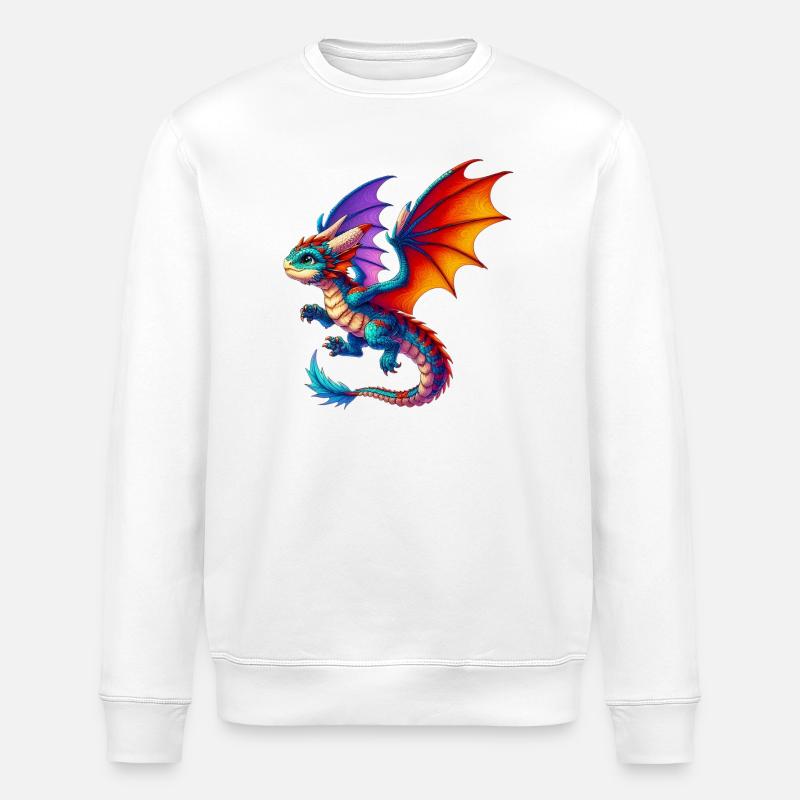 Dragon - Sweat bio ROLLER Stanley/Stella Unisexe - blanc