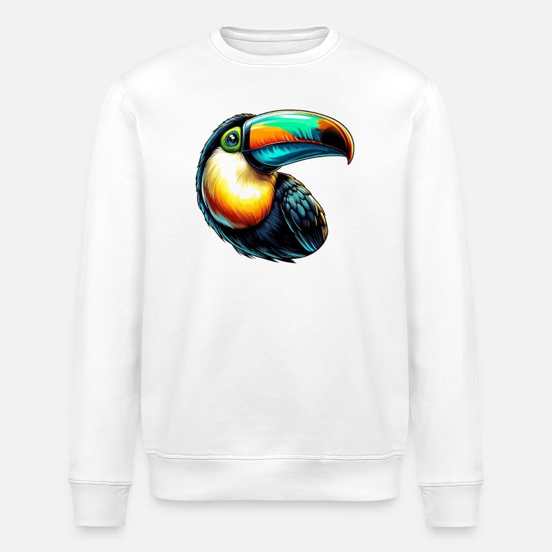 Tukan - Stanley/Stella Unisex Bio-Sweatshirt ROLLER - Weiß