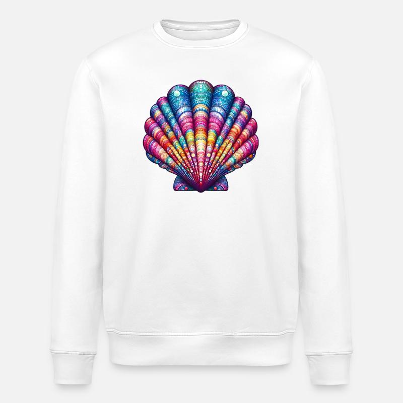 Coquille Saint-Jacques - Sweat bio ROLLER Stanley/Stella Unisexe - blanc