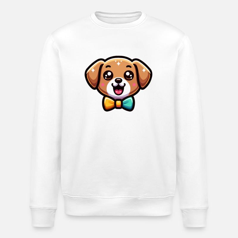 Beau Bowwow : Le chiot pimpant - Sweat bio ROLLER Stanley/Stella Unisexe - blanc