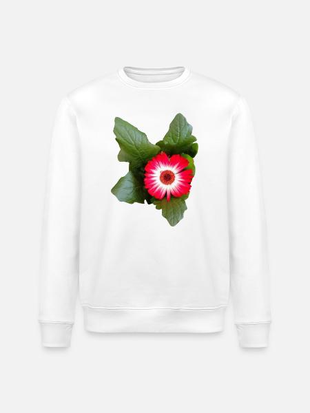 Aster – Autumn Poetry in Lines - Stanley/Stella ROLLER Unisex Organic Sweatshirt - white