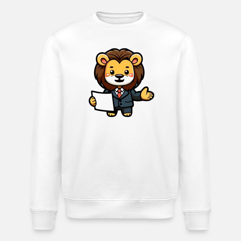 Le Lion de l’entreprise - Sweat bio ROLLER Stanley/Stella Unisexe - blanc