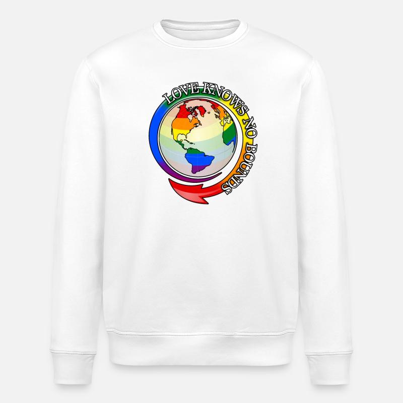 Love knows no bounds - Stanley/Stella Unisex Bio-Sweatshirt ROLLER - Weiß