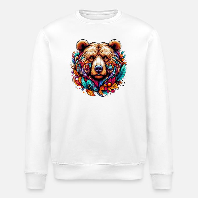 Ours - Sweat bio ROLLER Stanley/Stella Unisexe - blanc