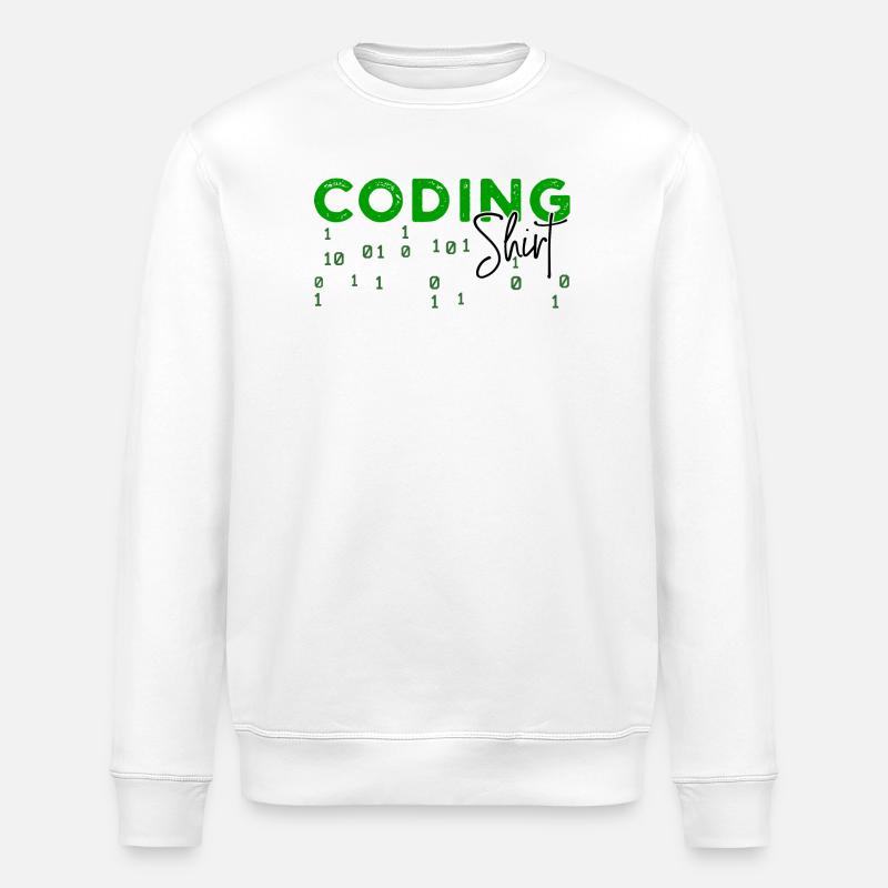 Coden Developer Programmierer Webentwickler Spruch - Stanley/Stella Unisex Bio-Sweatshirt ROLLER - Weiß