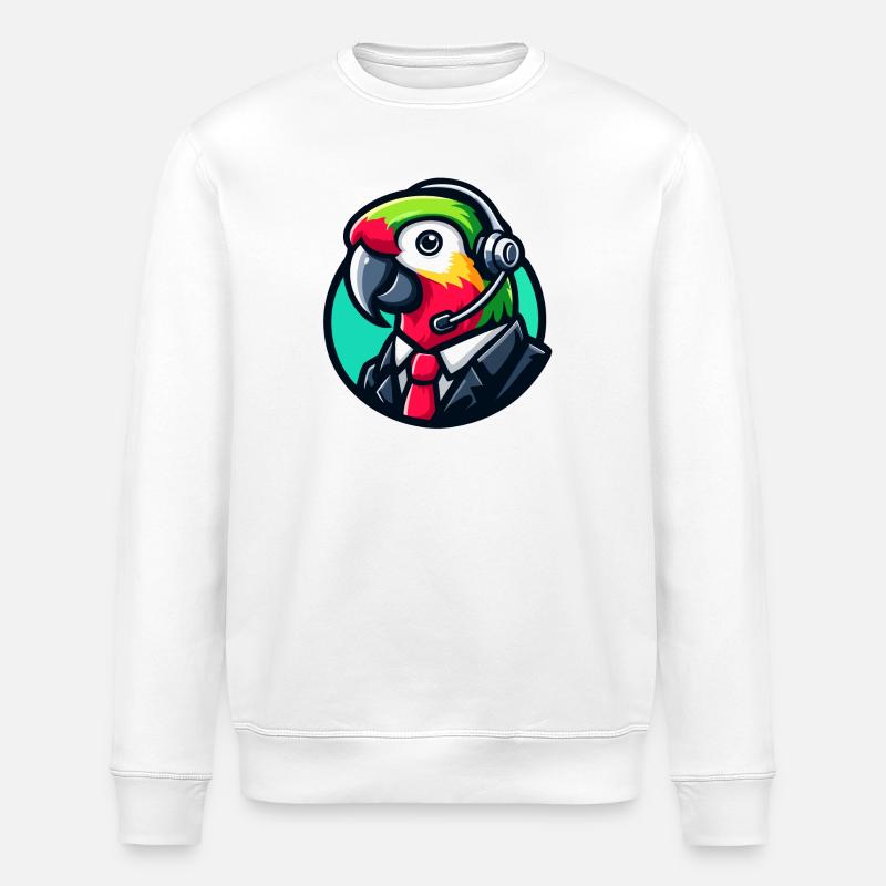 Assistance par chat professionnel Parrot - Sweat bio ROLLER Stanley/Stella Unisexe - blanc