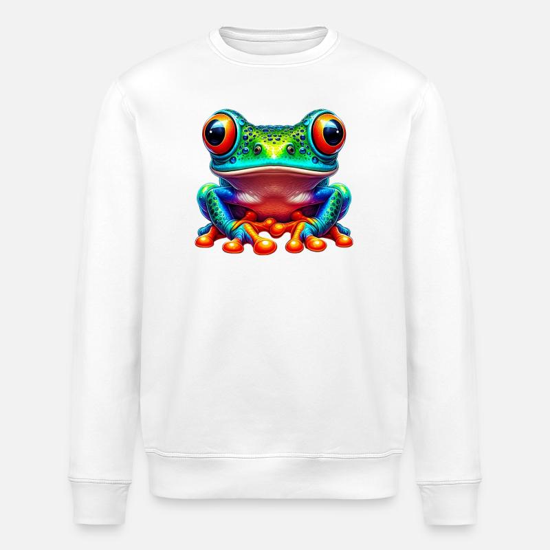 Frosch - Stanley/Stella Unisex Bio-Sweatshirt ROLLER - Weiß