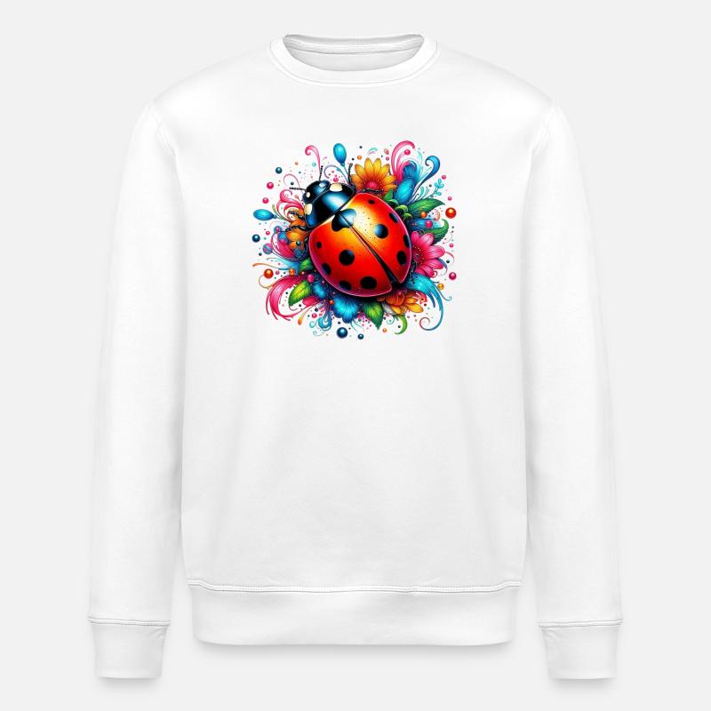 Marienkäfer - Stanley/Stella Unisex Bio-Sweatshirt ROLLER - Weiß