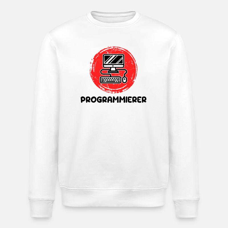 Developer, Programmer, Coden, Computer Science - Stanley/Stella ROLLER Unisex Organic Sweatshirt - white