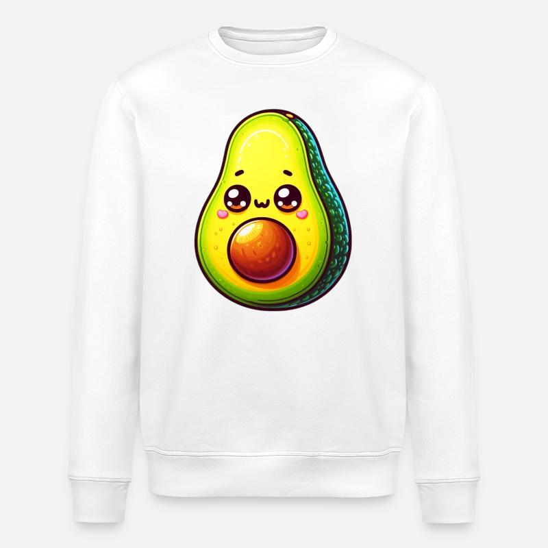 Avocado - Stanley/Stella ROLLER Unisex Organic Sweatshirt - white