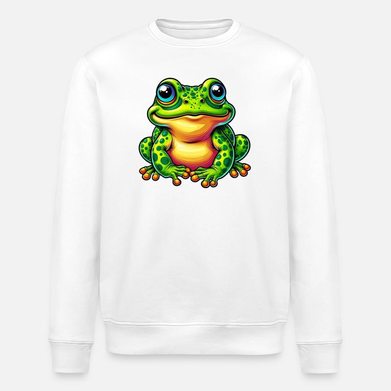 Grenouille - Sweat bio ROLLER Stanley/Stella Unisexe - blanc