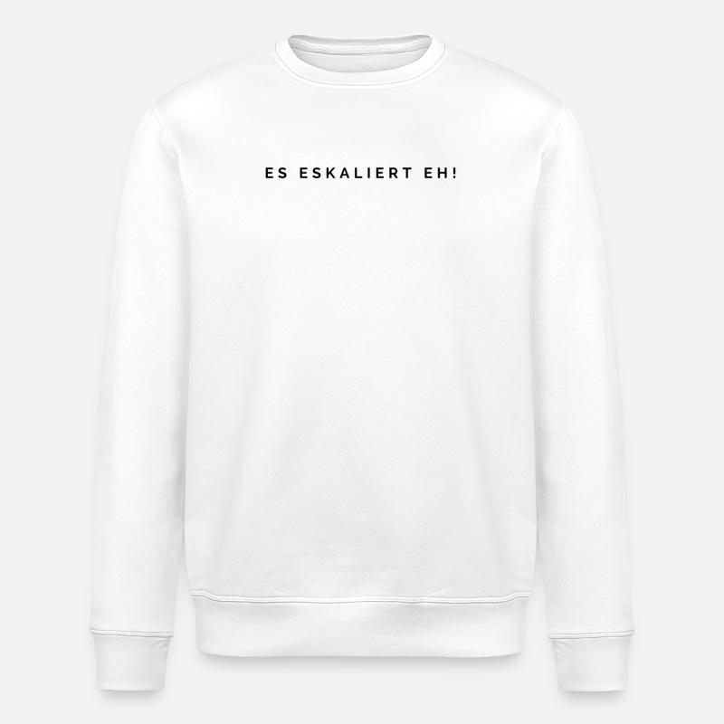 Es eskaliert eh! - Stanley/Stella Unisex Bio-Sweatshirt ROLLER - Weiß