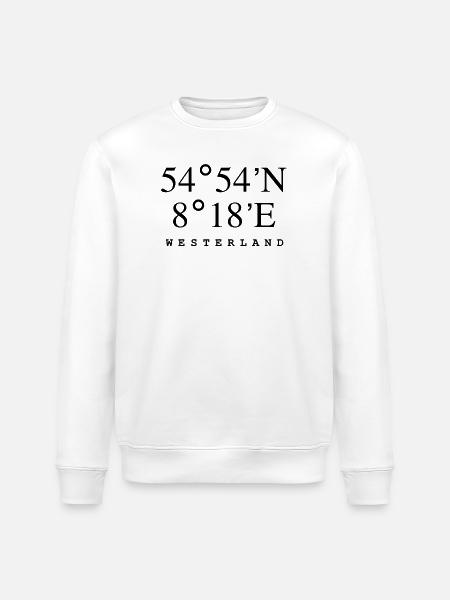 Westerland - Stanley/Stella Unisex Bio-Sweatshirt ROLLER - Weiß