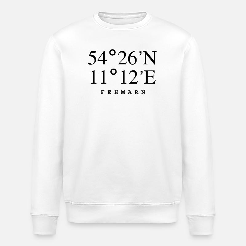 Fehmarn - Stanley/Stella Unisex Bio-Sweatshirt ROLLER - Weiß