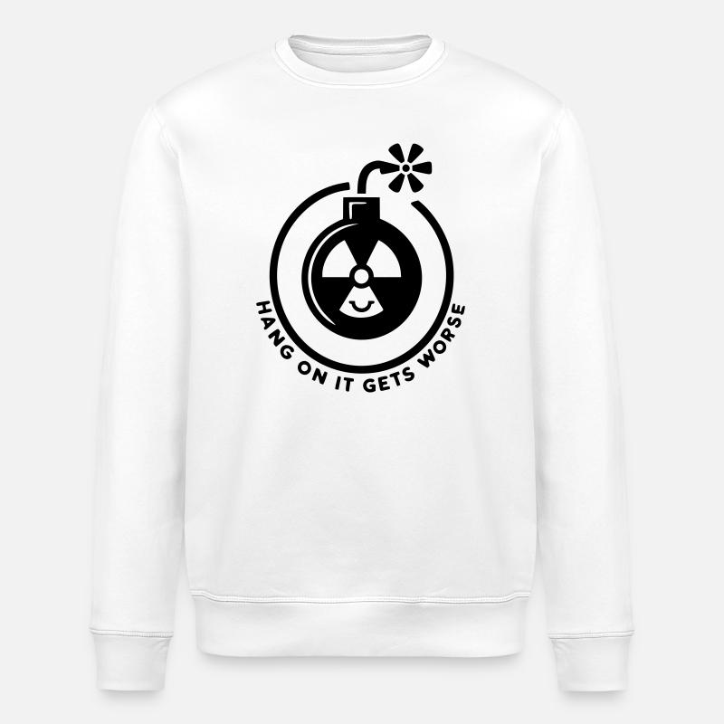 Moment mal, es wird noch schlimmer - Stanley/Stella Unisex Bio-Sweatshirt ROLLER - Weiß