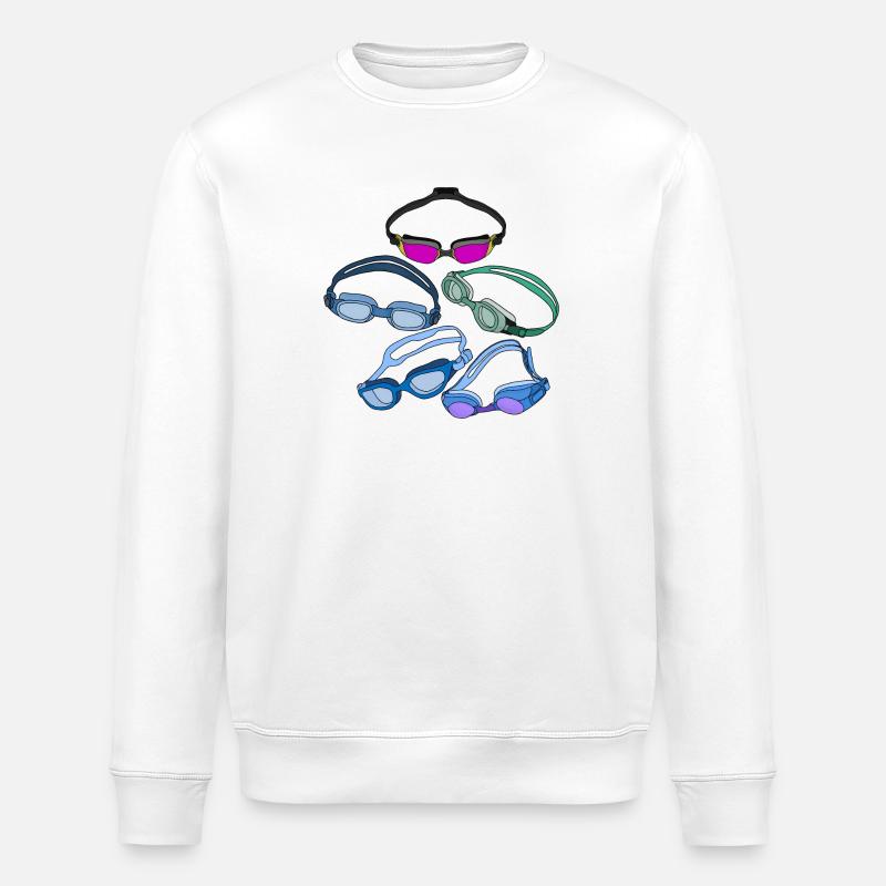 Coole Schwimmbrillen - Stanley/Stella Unisex Bio-Sweatshirt ROLLER - Weiß