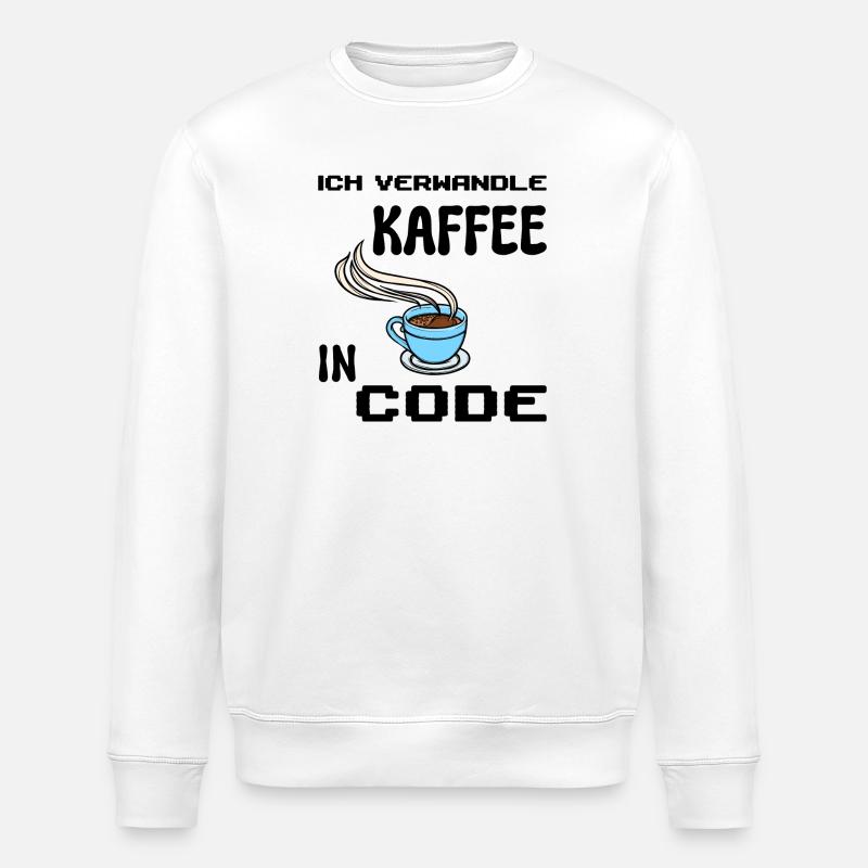 Coden Computerfreak Developer Statement Nerd - Stanley/Stella Unisex Bio-Sweatshirt ROLLER - Weiß
