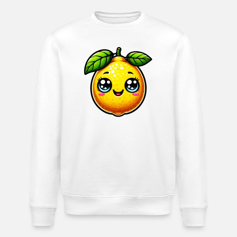 Lemon Lemons - Stanley/Stella ROLLER Unisex Organic Sweatshirt - white