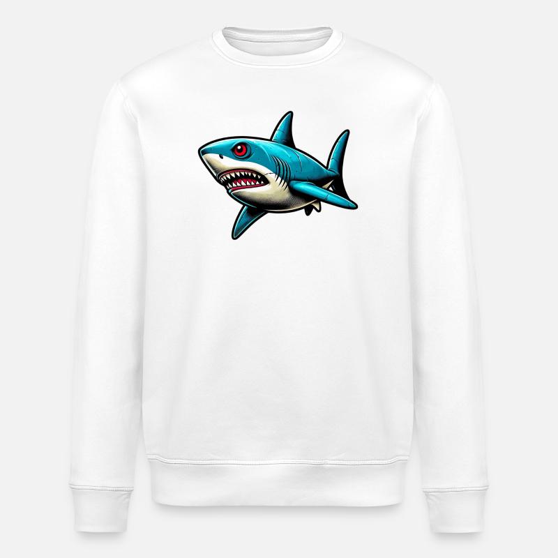 Requin - Sweat bio ROLLER Stanley/Stella Unisexe - blanc