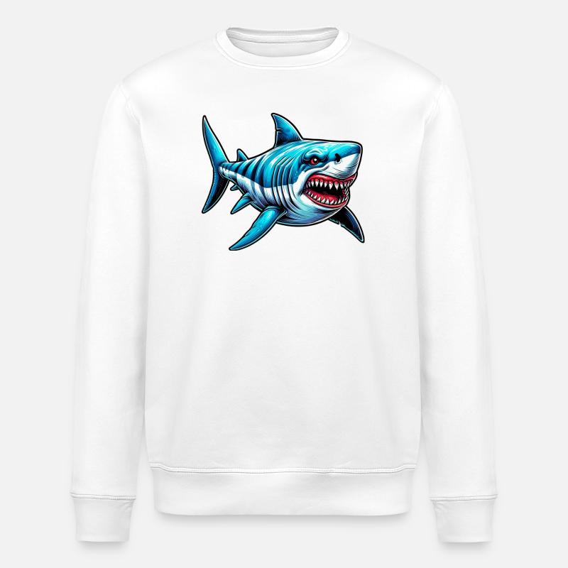Requin - Sweat bio ROLLER Stanley/Stella Unisexe - blanc