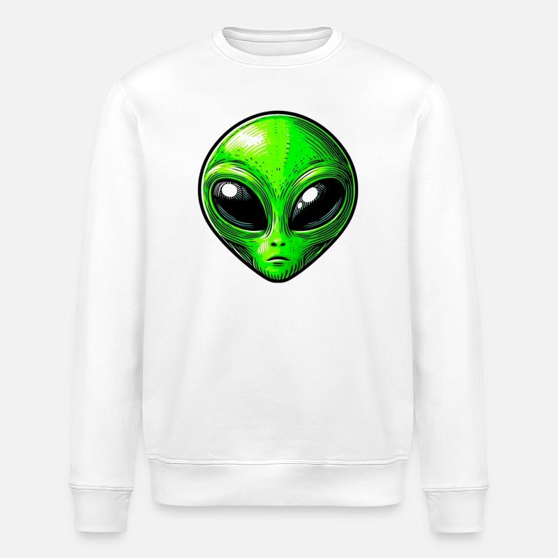 Alien extraterrestre martien - Sweat bio ROLLER Stanley/Stella Unisexe - blanc