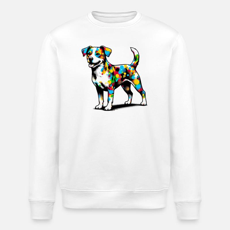 Hund - Stanley/Stella Unisex Bio-Sweatshirt ROLLER - Weiß