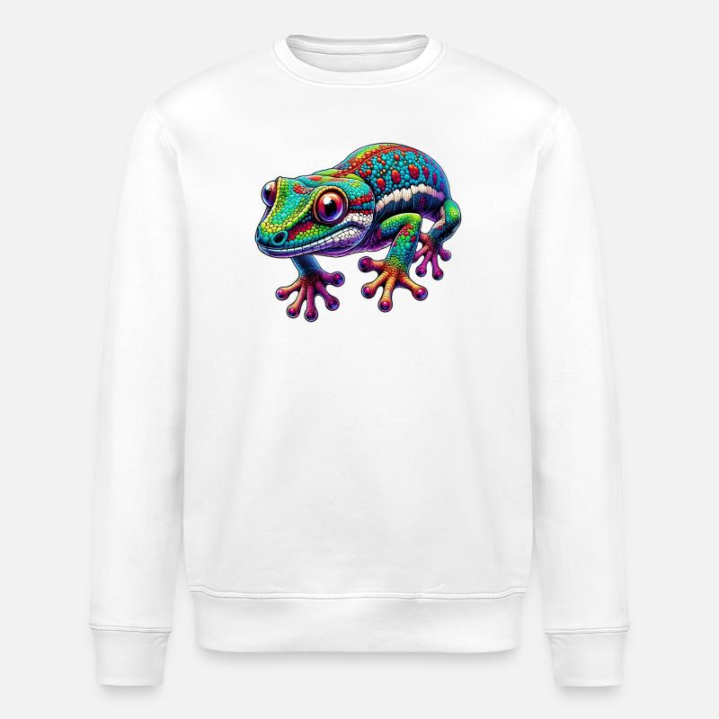 Gecko - Stanley/Stella Unisex Bio-Sweatshirt ROLLER - Weiß
