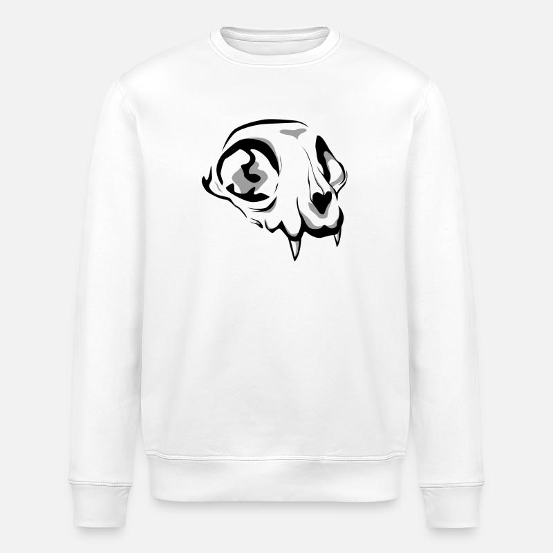 Crane de chat - Sweat bio ROLLER Stanley/Stella Unisexe - blanc