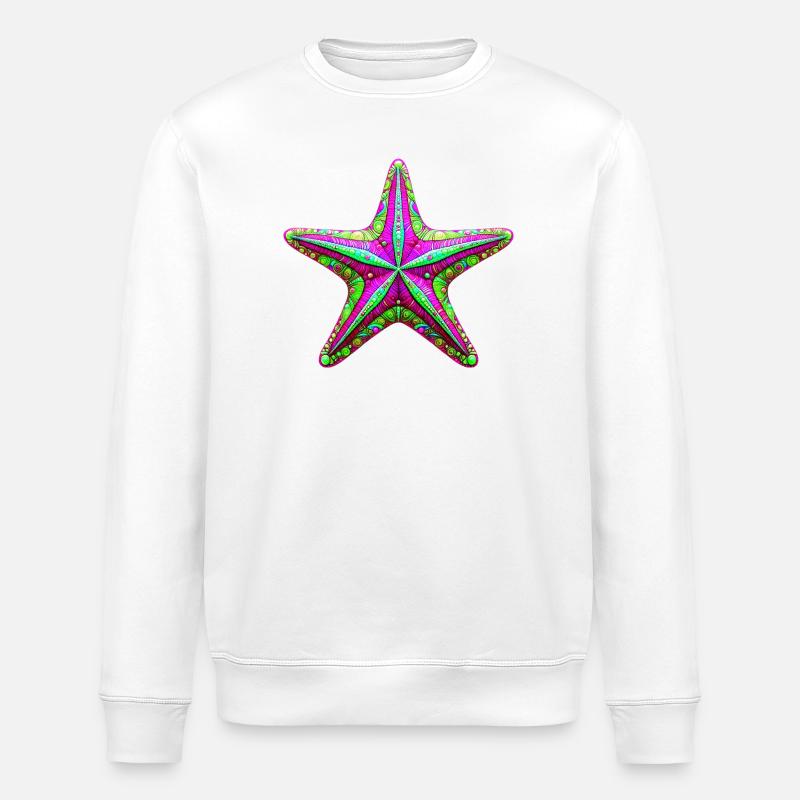 Seestern - Stanley/Stella Unisex Bio-Sweatshirt ROLLER - Weiß