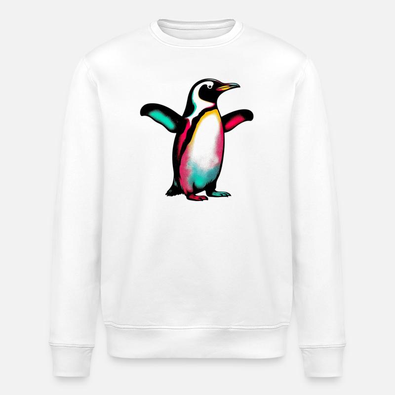 Pinguin - Stanley/Stella Unisex Bio-Sweatshirt ROLLER - Weiß