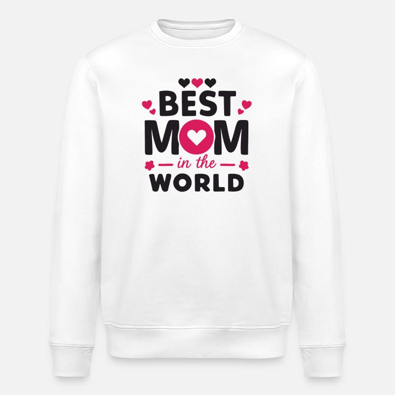 Beste Mama der Welt - Stanley/Stella Unisex Bio-Sweatshirt ROLLER - Weiß