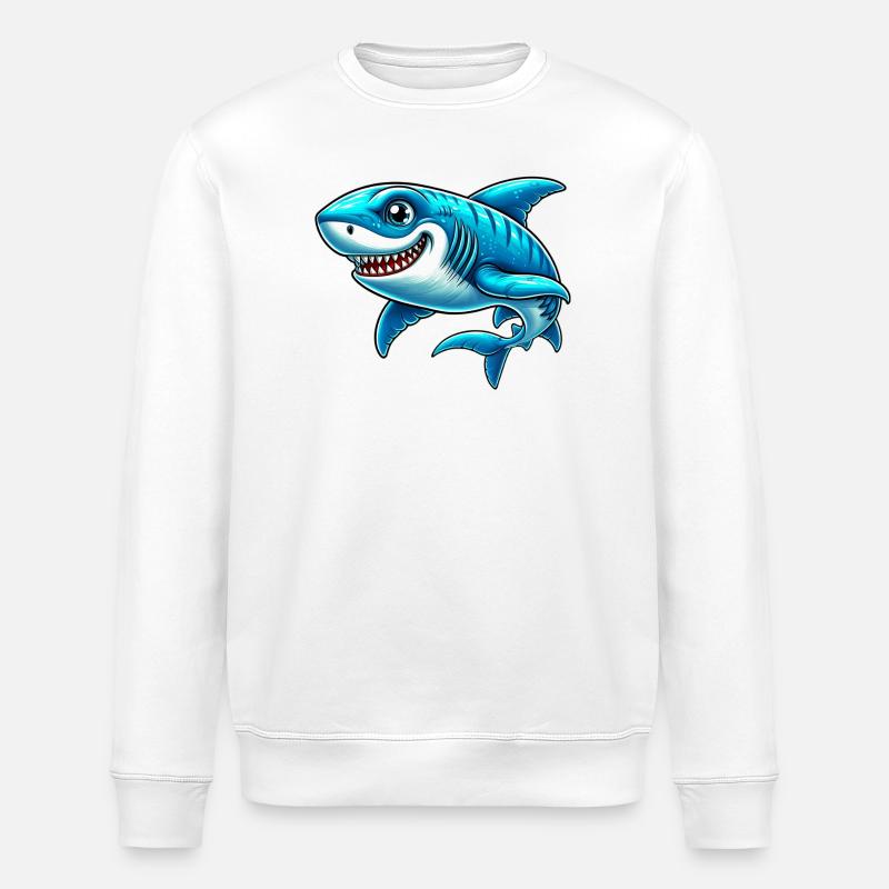 Requin - Sweat bio ROLLER Stanley/Stella Unisexe - blanc