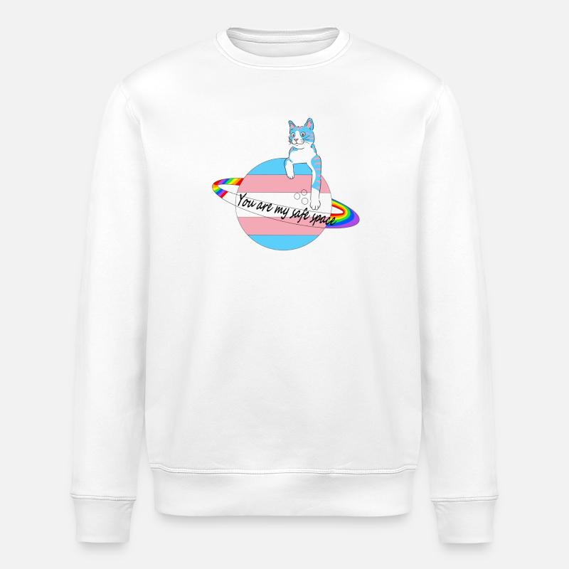 Espace sûr Chat - Sweat bio ROLLER Stanley/Stella Unisexe - blanc