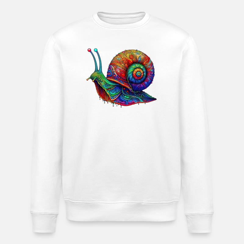 Escargot - Sweat bio ROLLER Stanley/Stella Unisexe - blanc