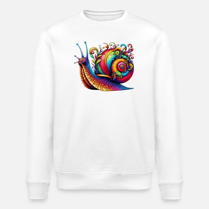 Escargot - Sweat bio ROLLER Stanley/Stella Unisexe - blanc