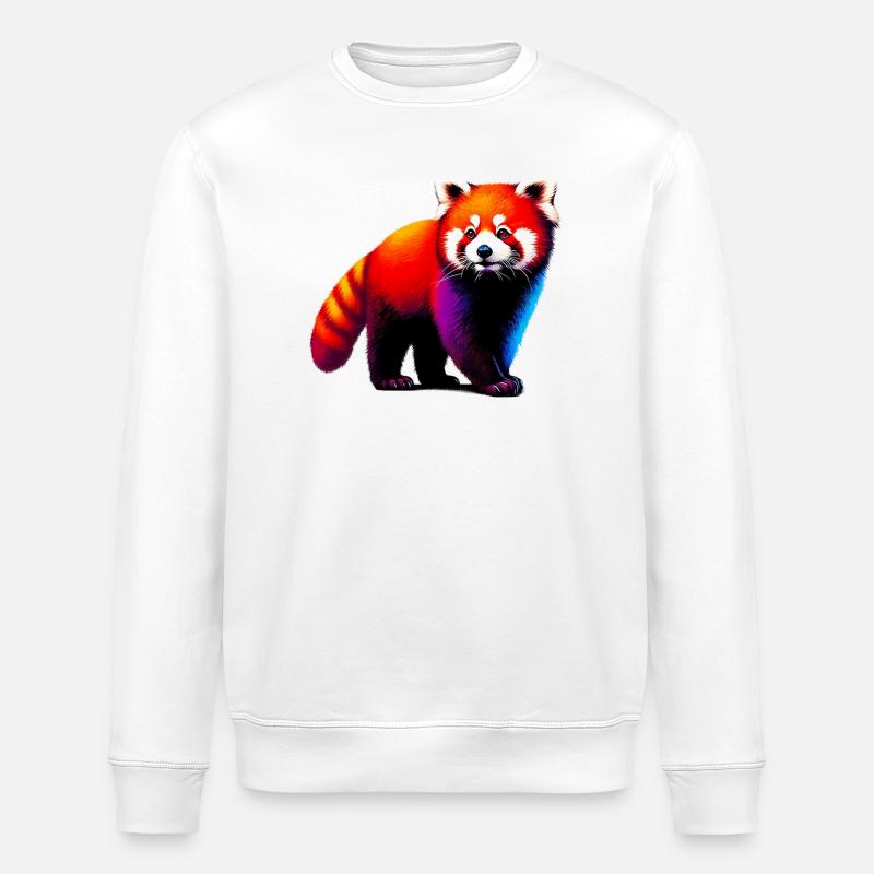 Kleiner Panda - Stanley/Stella Unisex Bio-Sweatshirt ROLLER - Weiß