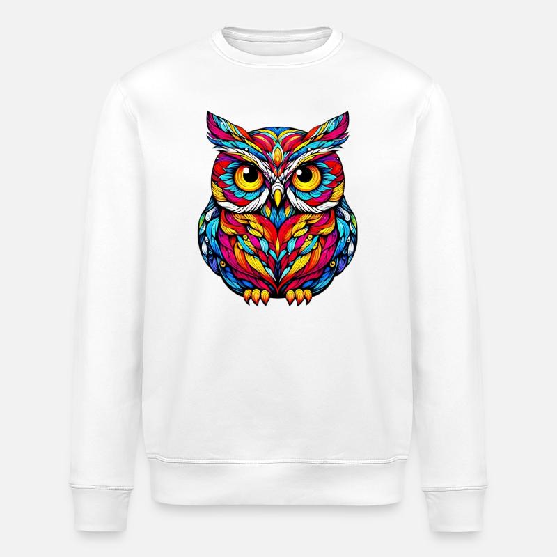 Hibou - Sweat bio ROLLER Stanley/Stella Unisexe - blanc