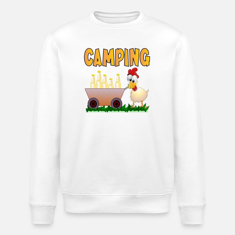 BOISSONS DE CAMPING - Sweat bio ROLLER Stanley/Stella Unisexe - blanc