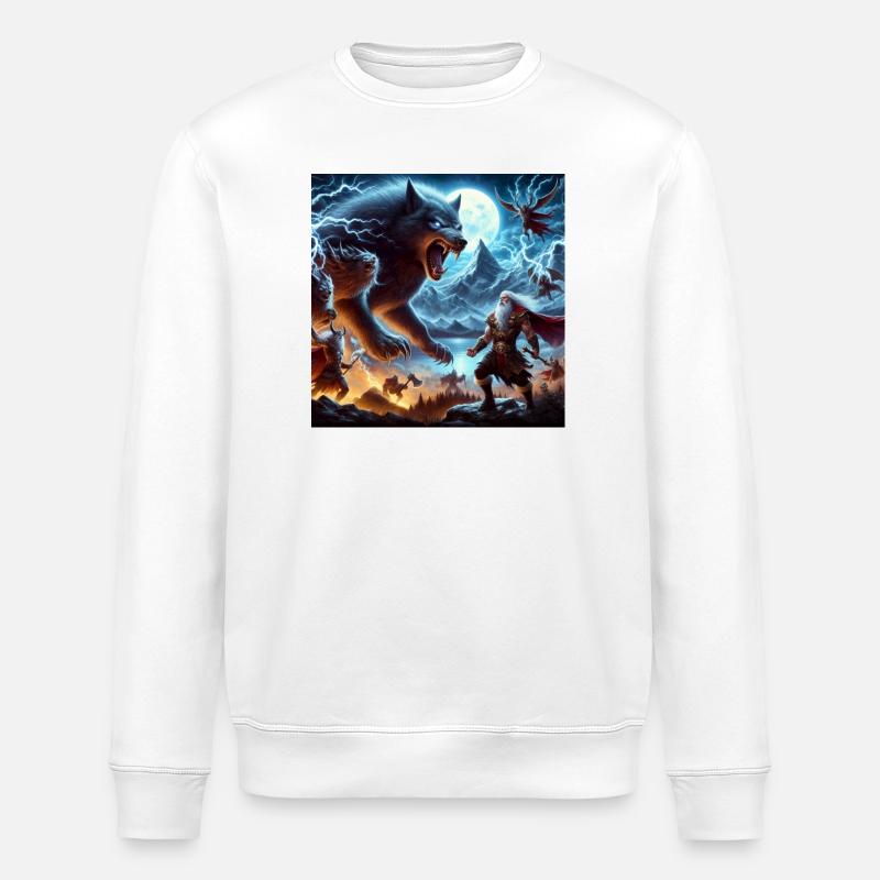 Fenrir - Sweat bio ROLLER Stanley/Stella Unisexe - blanc