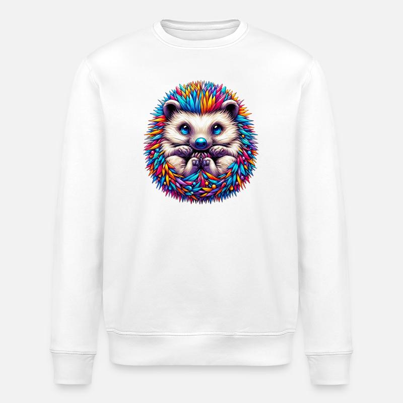 Hérisson - Sweat bio ROLLER Stanley/Stella Unisexe - blanc