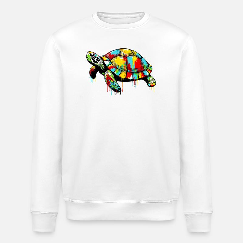 Tortue - Sweat bio ROLLER Stanley/Stella Unisexe - blanc