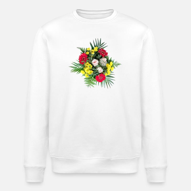 BLUMENSTRAUSS - Stanley/Stella Unisex Bio-Sweatshirt ROLLER - Weiß