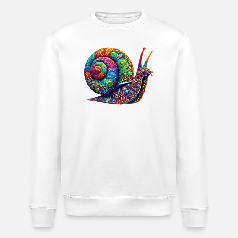 Escargot - Sweat bio ROLLER Stanley/Stella Unisexe - blanc