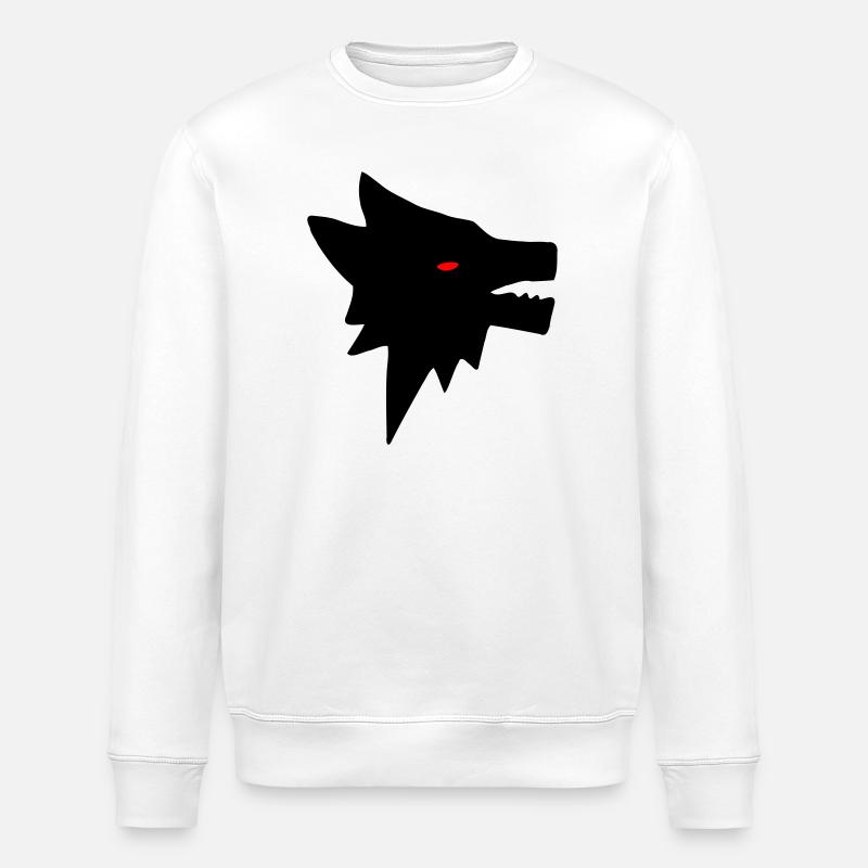 Wolf - Stanley/Stella ROLLER Unisex Organic Sweatshirt - white
