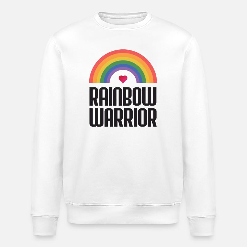 LGBTQ-Pride-Monat - Rainbow Warrior - Stanley/Stella Unisex Bio-Sweatshirt ROLLER - Weiß